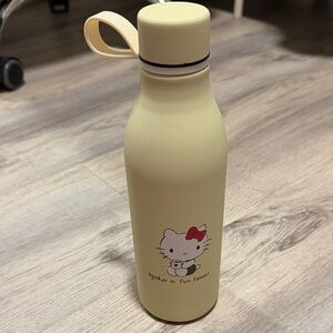 Yellow Cute Cat Stainless Steel Water Bottle